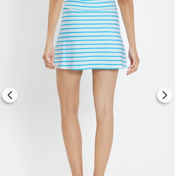 Jude Connally Morgan Skort Jude Cloth in Everyday Stripe Aqua Size XS - Picture 3 of 5